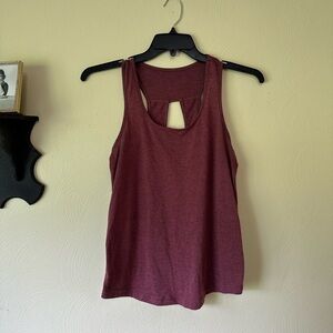 Women's Sleeveless Burgundy Top